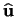 $\ensuremath \mathbf{\widehat{u}}$