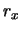 $\displaystyle r_{x}$